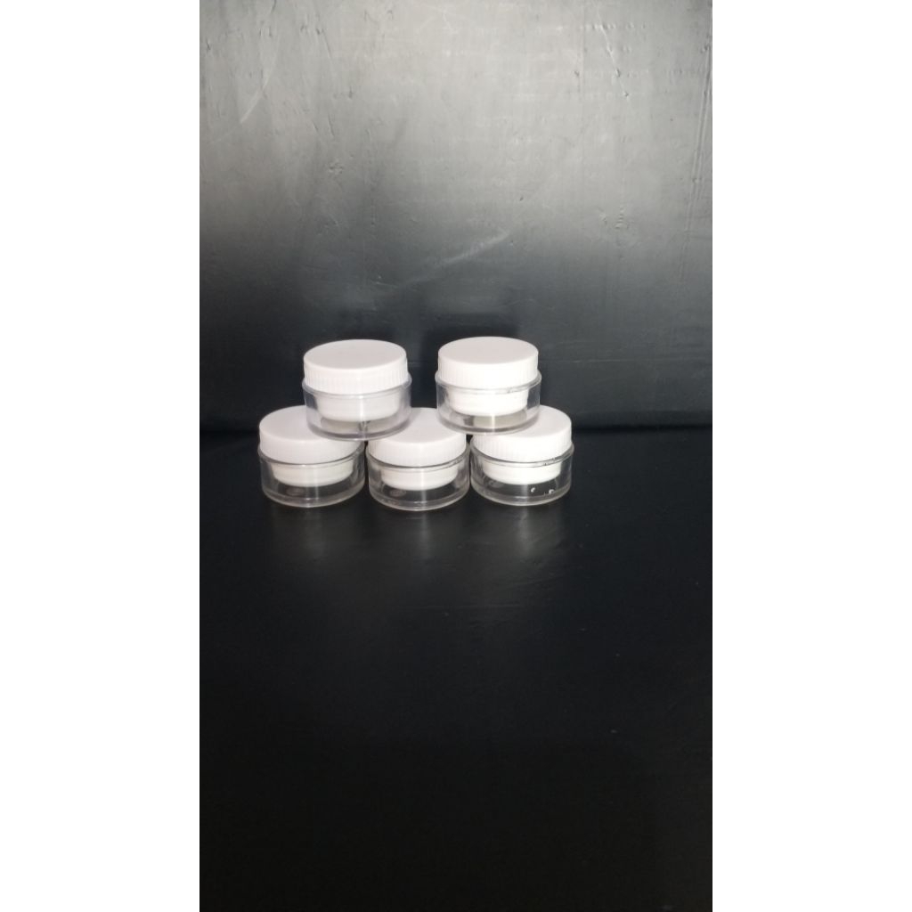 Pot cream ACD 5gr putih / pot kosmetik 5 gram / pot salep 5gr putih