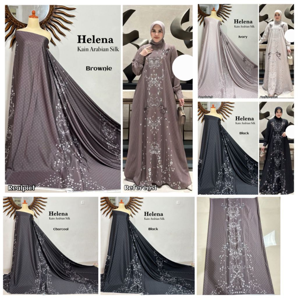 bahan kain Arabian Silk Helena/bahan silk Arabian
