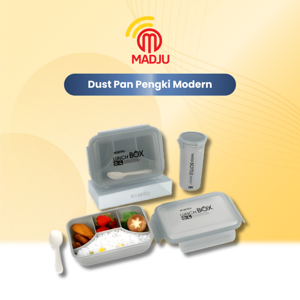 ECENTIO TEMPAT BEKAL MAKAN SIANG LUNCH BOX ANAK ANAK 1 SET