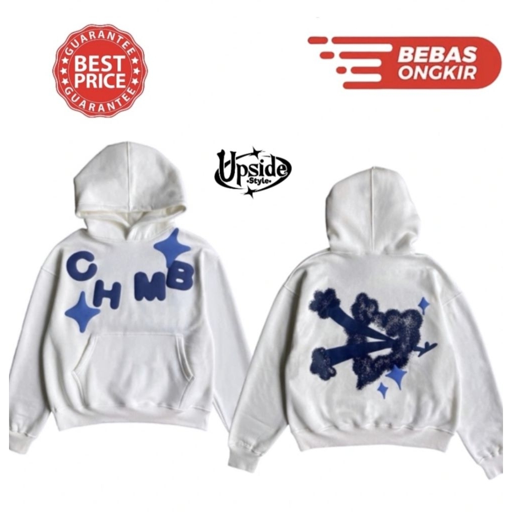 HOODIE CHAMBRE DE LA VAIN "SHOOTING LOVE" BROKEN WHITE