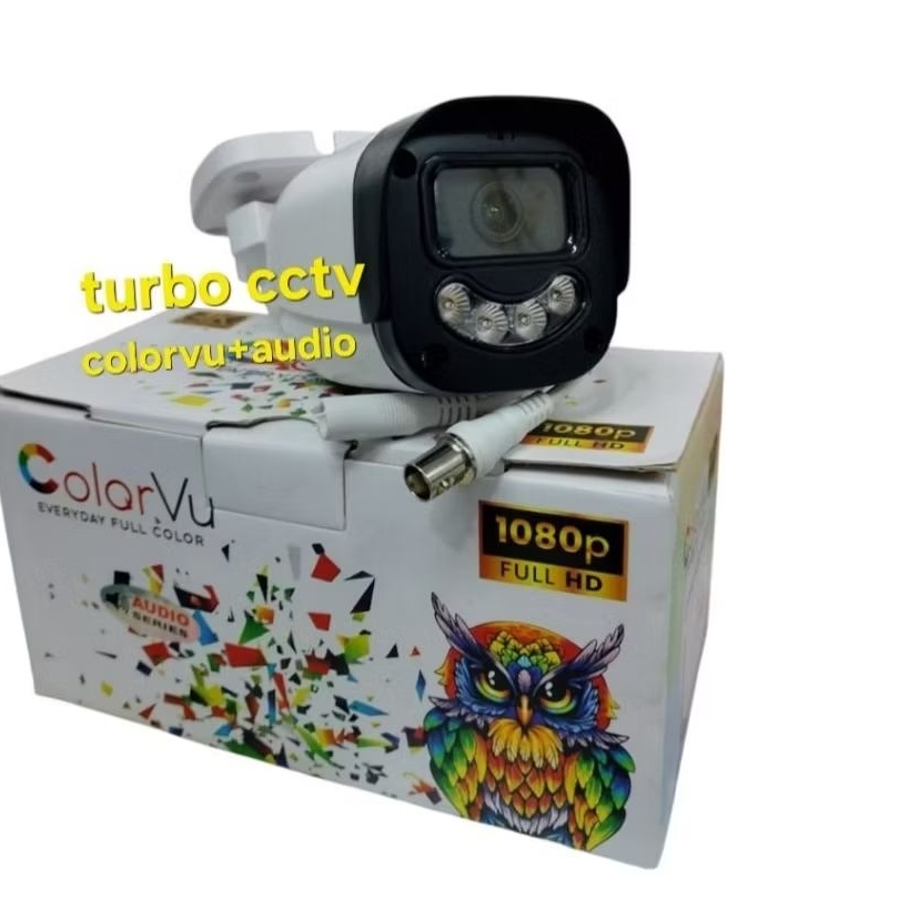 Kamera CCTV Analog Outdoor 5mp Audio, CCTV ColorVu Siang Dan Malam
