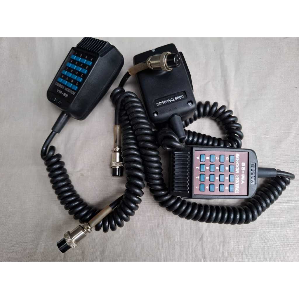 Yaesu YM-28 Condenser Microphone Radio HF VHF UHF [Japan Origin]