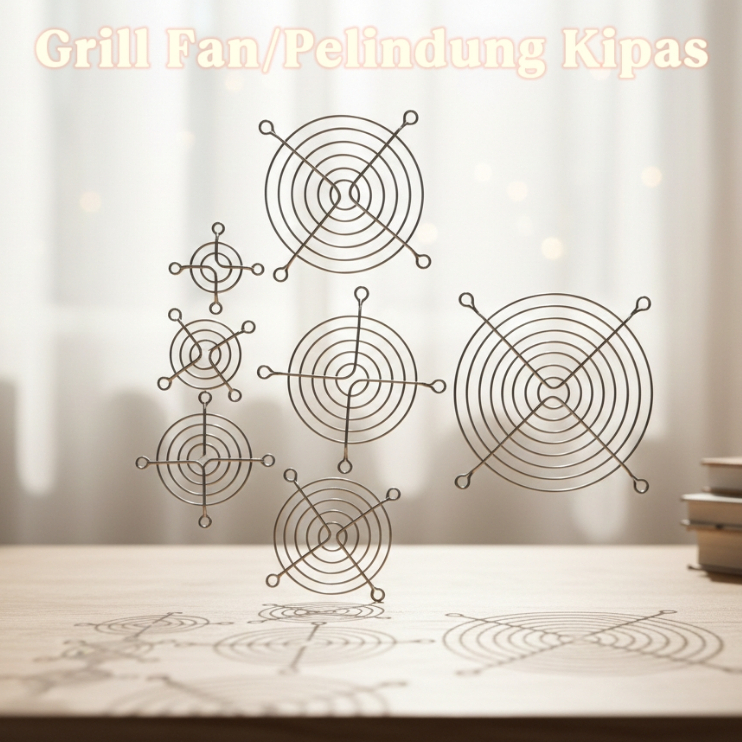 Fan Metal Guard (Grill) Universal Metal Guard/Grill untuk Exhaust Fan