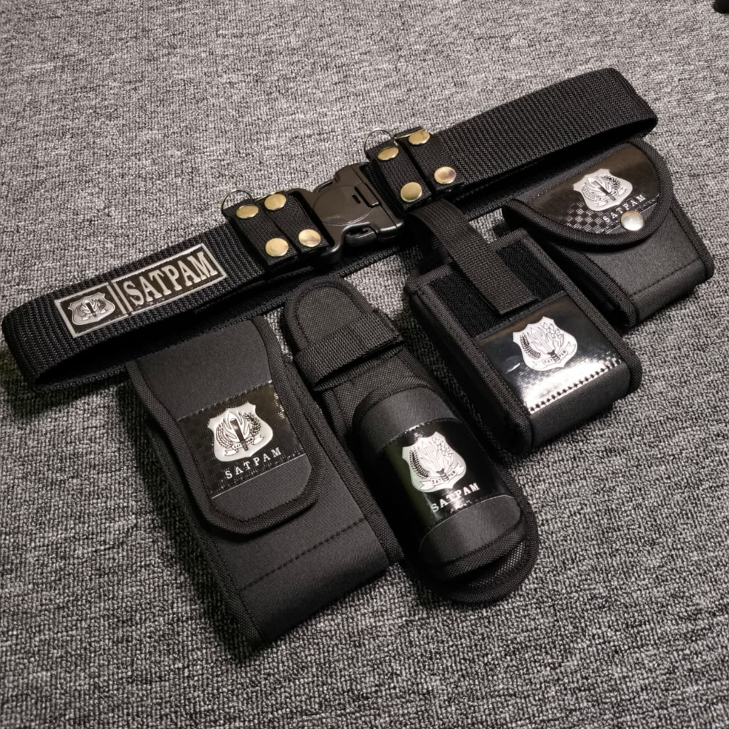 Kopel Satpam Pdl Lengkap 1 Set Hitam Dan Putih