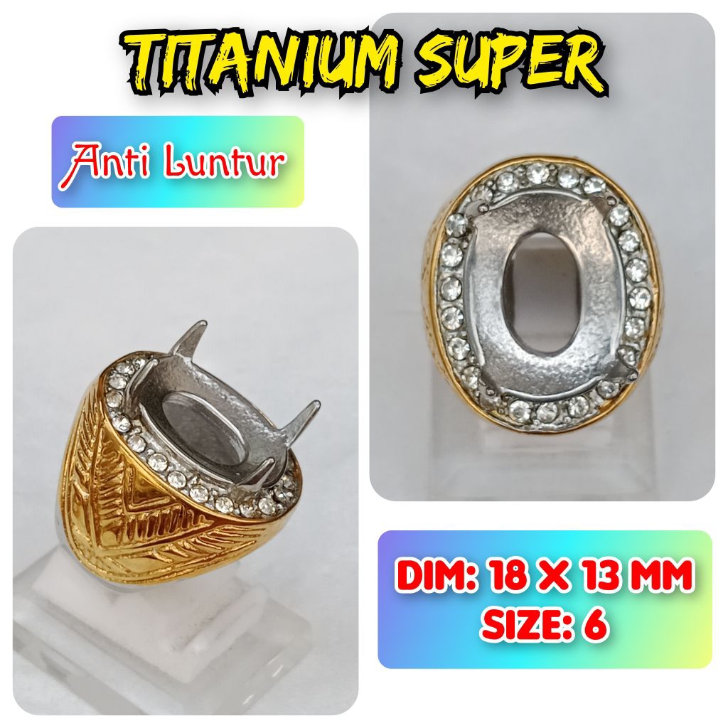 Emban titanium super anti luntur untuk batu akik titanium.09