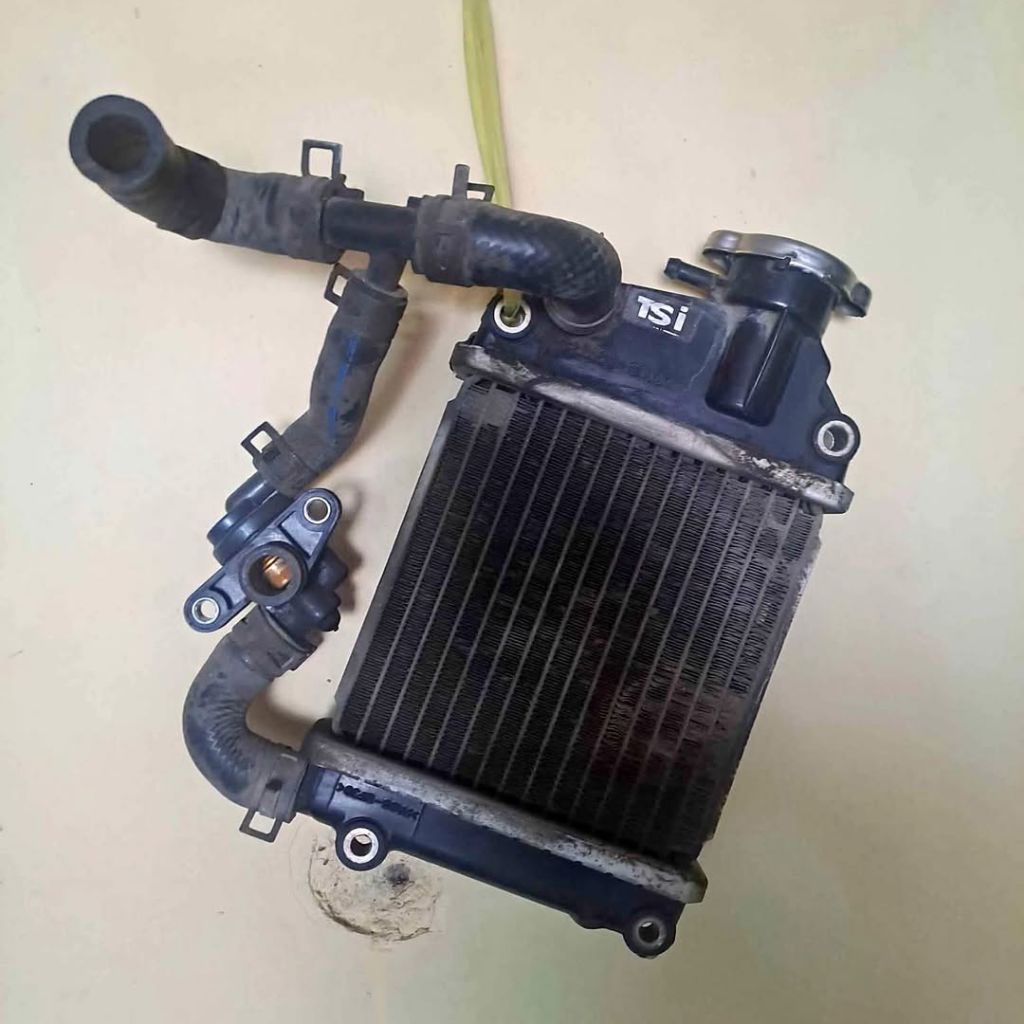 Radiator + Thermostat Vario 110 karbu original bekas