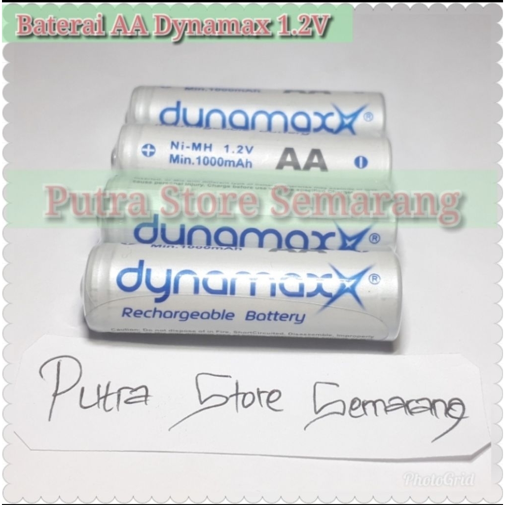 Baterai cas AA dynamax bateri Rechargeable AA batre AA cas ulang baterai jam dinding bisa di cas ula