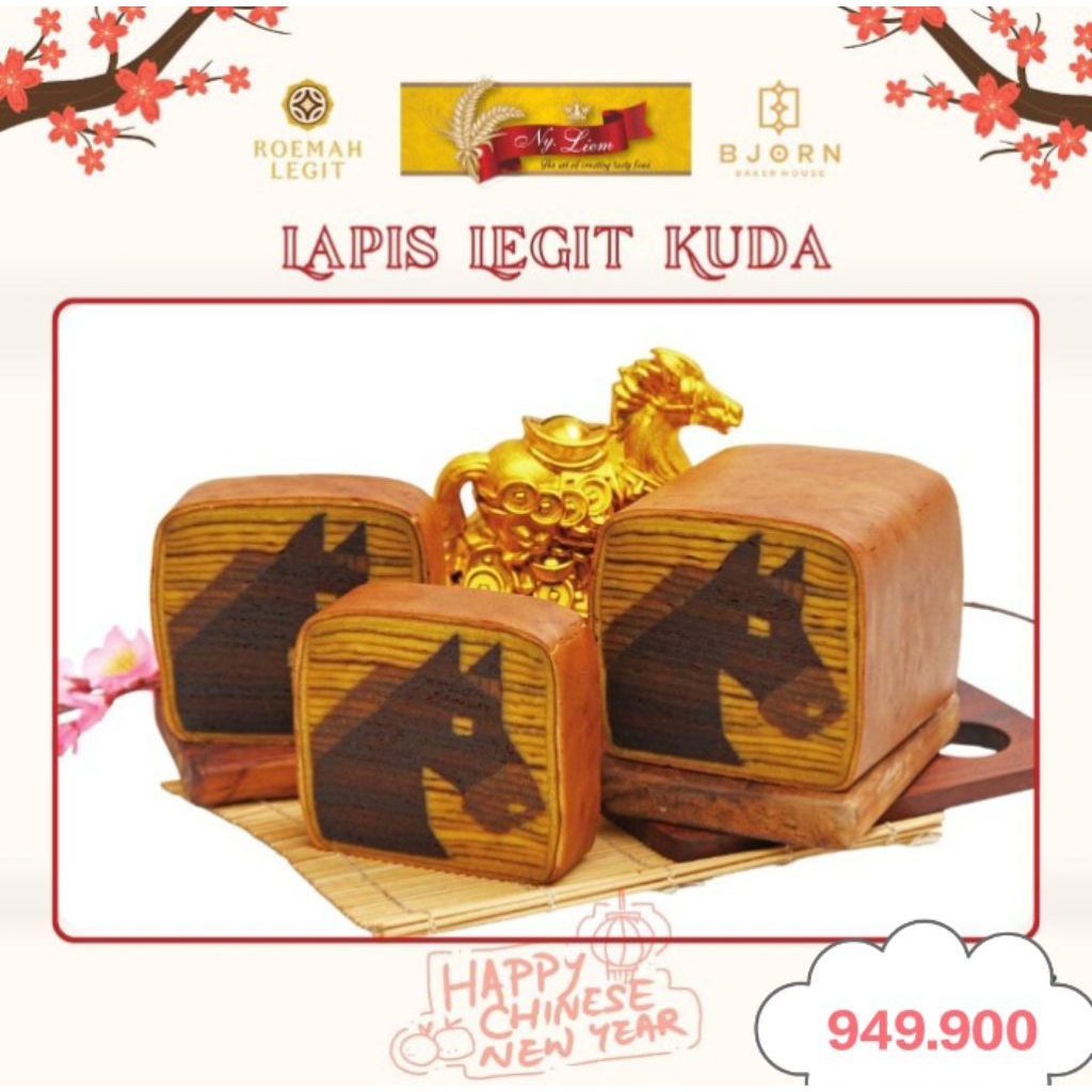 CANA HAMPERS IMLEK CNY SINCIA LAPIS LEGIT MOTIF KUDA KUE PREMIUM SPESIAL BY NY. LIEM