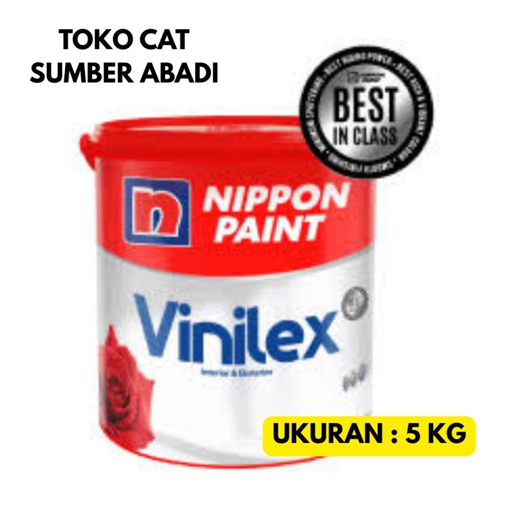 CAT TEMBOK NIPPON PAINT VINILEX KEMBANG - 5 KG