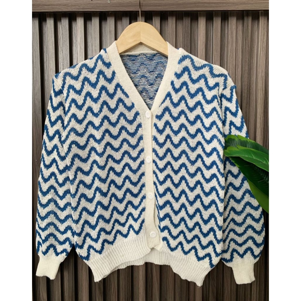 SWEATER JAKET CARDIGAN RAJUT WANITA KOREAN STYLE ZYPPER