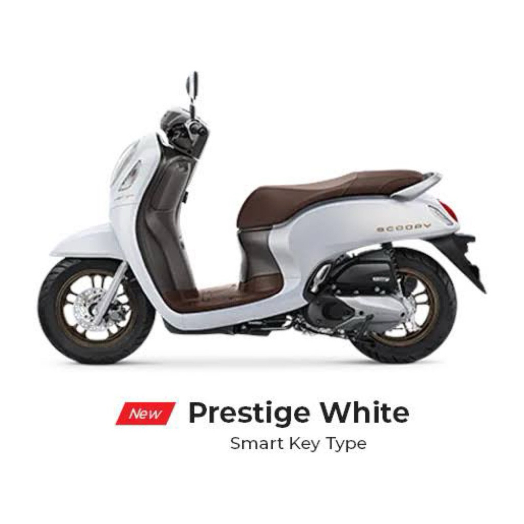 White + Xyralic untuk Honda Scoopy Prestige tahun 2024 PU Mixing Color