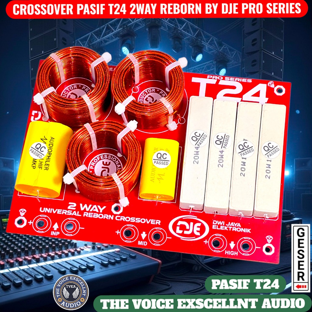 Crossover Pasif T24 Untuk Box T24 T24N Original DJE PRO SERIES