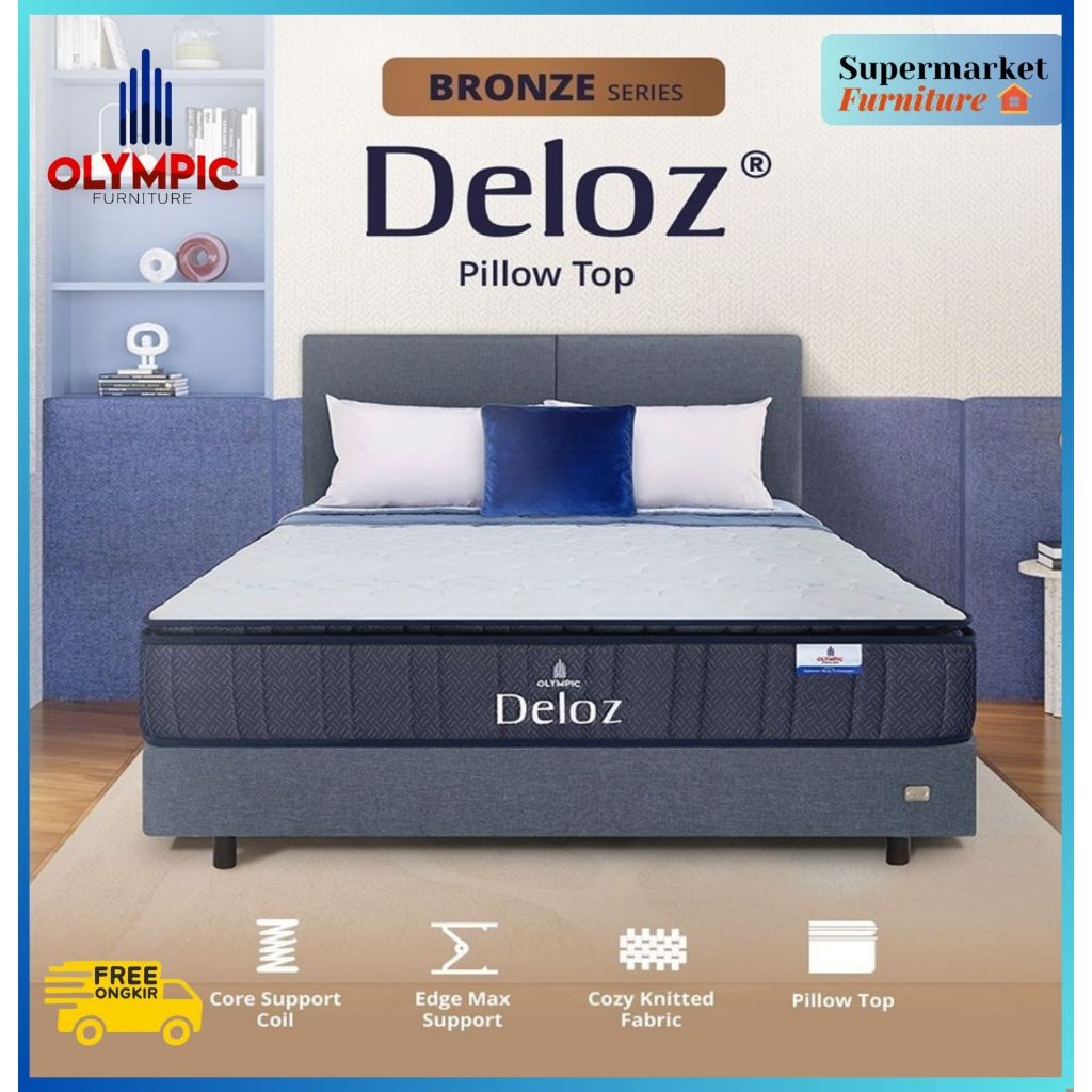 Olympic Set Kasur Spring Bed Bronze Series Deloz