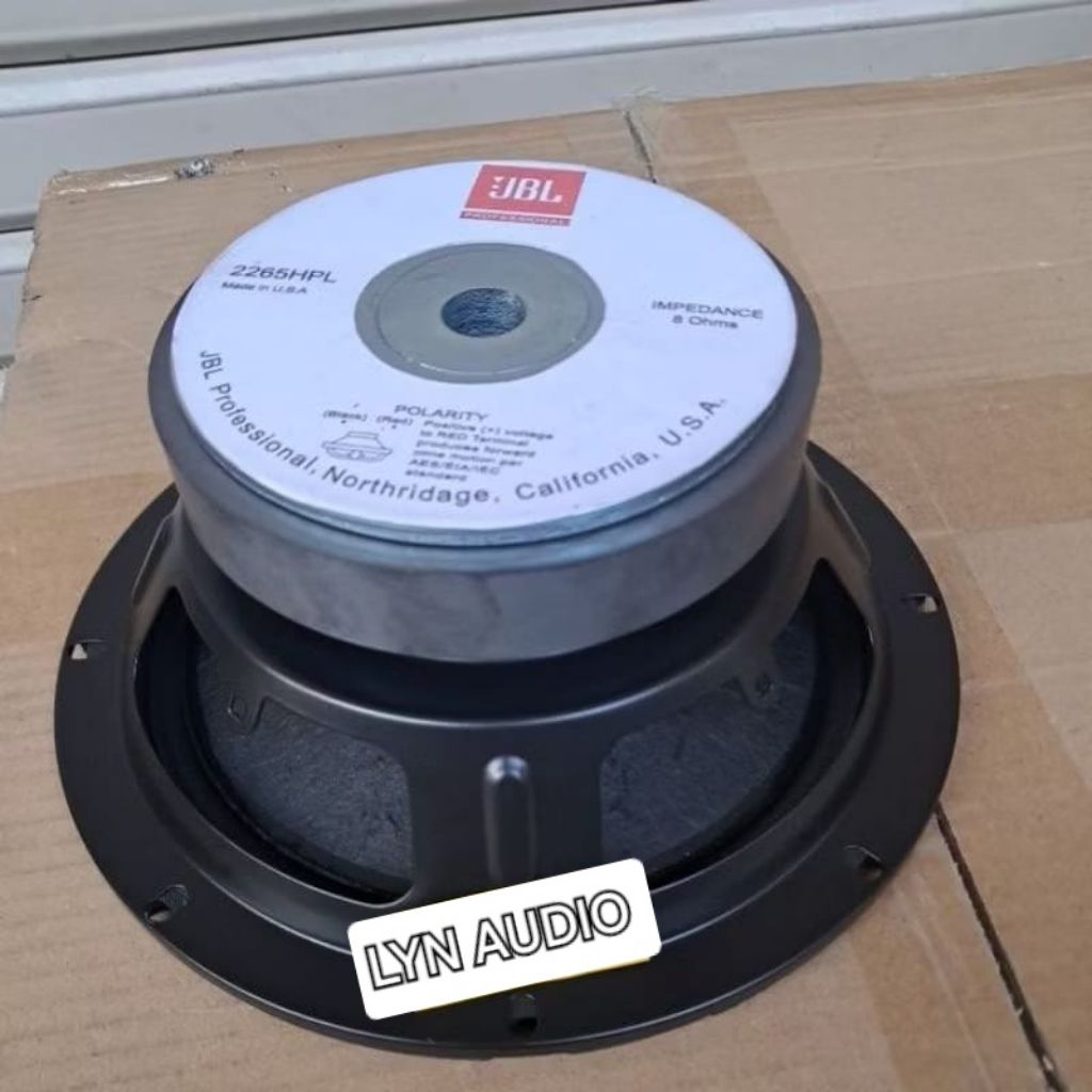 SPEAKER JBL MID BASS FULL RANGE 8 INCH 8/2265HPL 200 WATT VOICE COIL 3 INCH