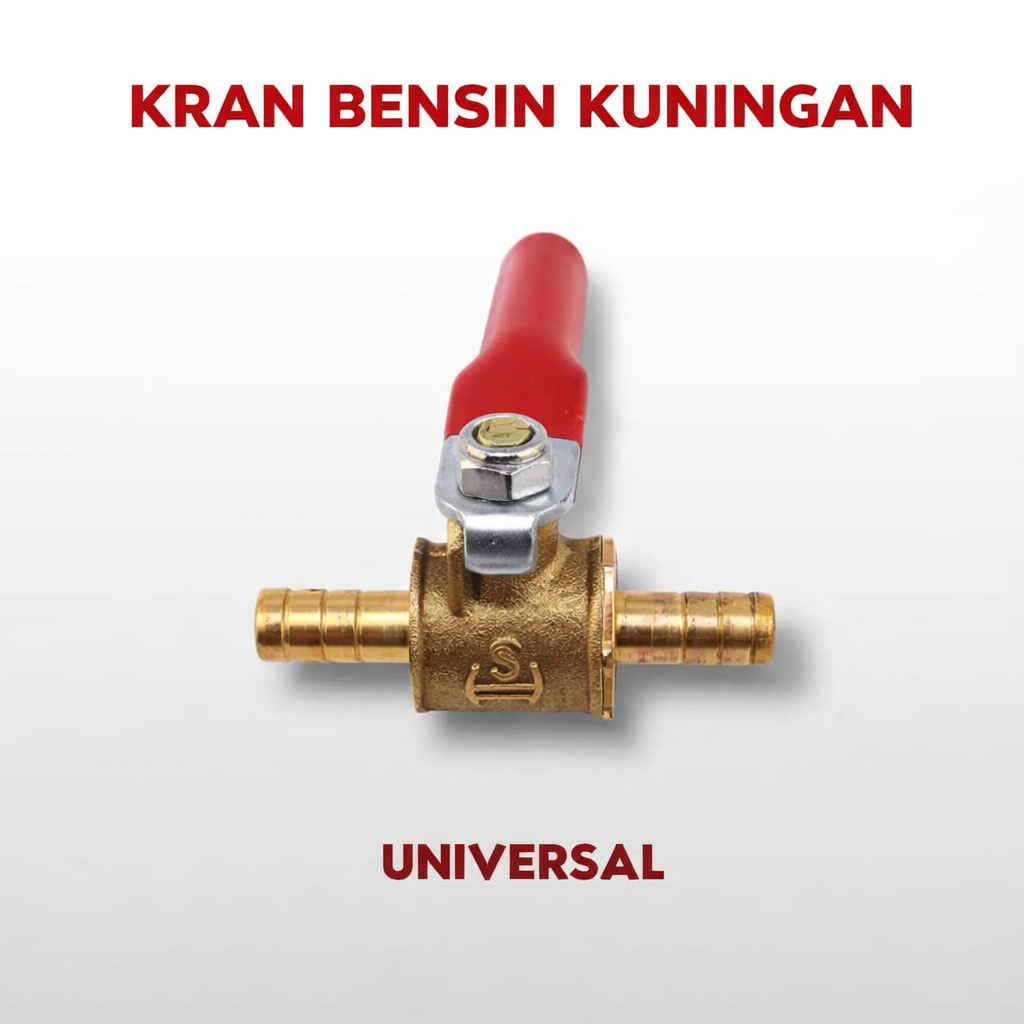 KRAN BENSIN KUNINGAN UNIVERSAL 6 MM – KRAN BENSIN / KRAN KOMPRESSOR MINYAK KUNINGAN 1/4 6MM UNIVERSA