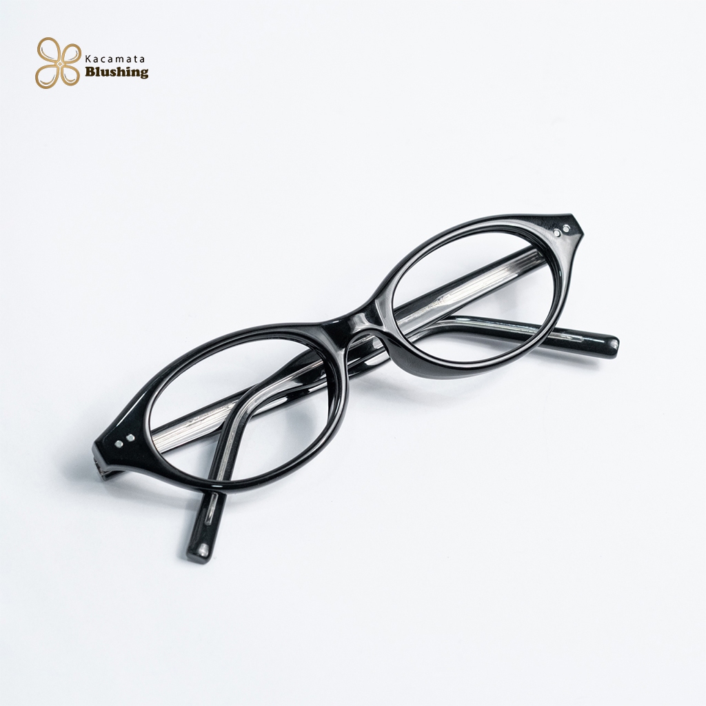 Kacamata Blushing Frame Emily Oval Bulat Kecil