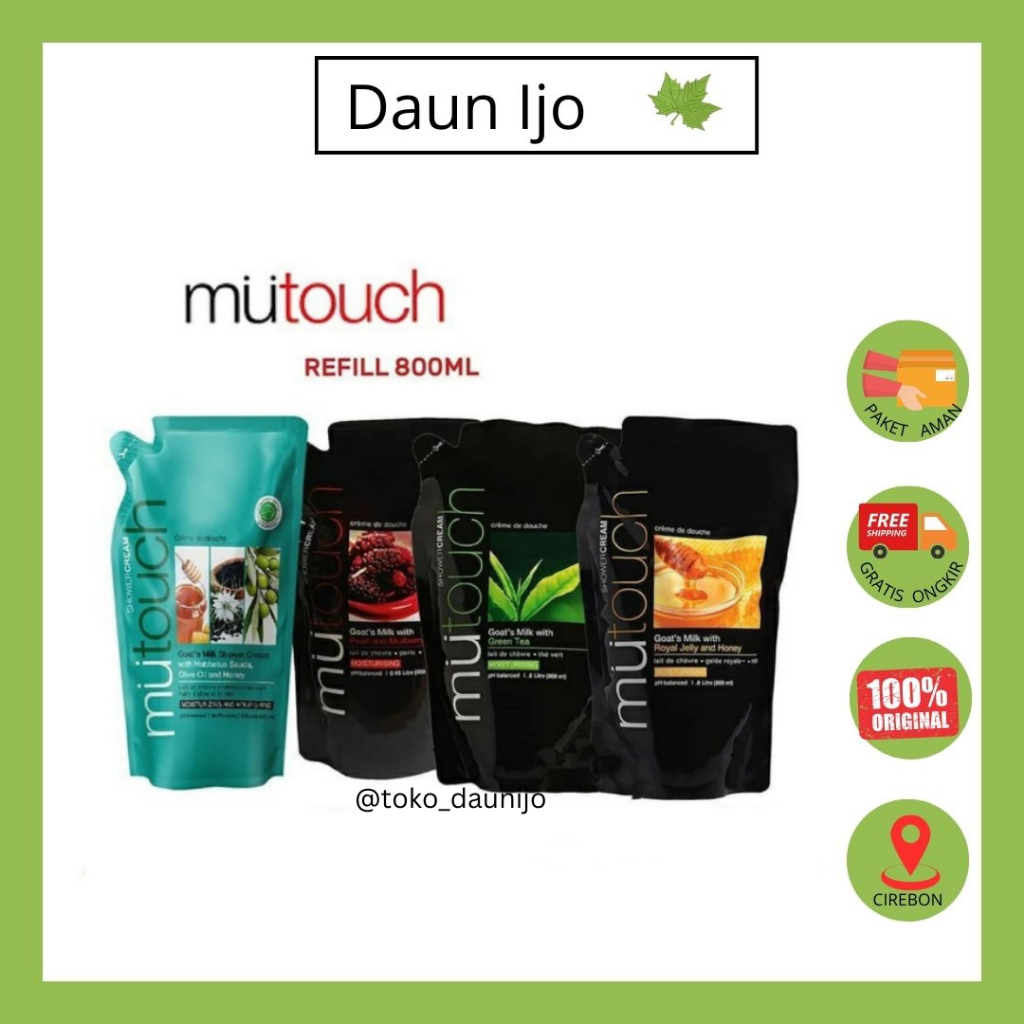 MuTouch Goats Milk Shower Cream Refill - 800ml