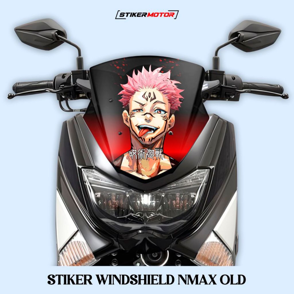 Stiker Winshield Nmax Old Jujutsu Kaisen Bahan Anti Air Sudah Dilaminasi Banyak Variasi Sticker Seti