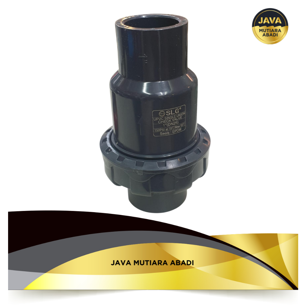 Ball Check Valve Single Union Watermur SLG Pvc 1" Inch