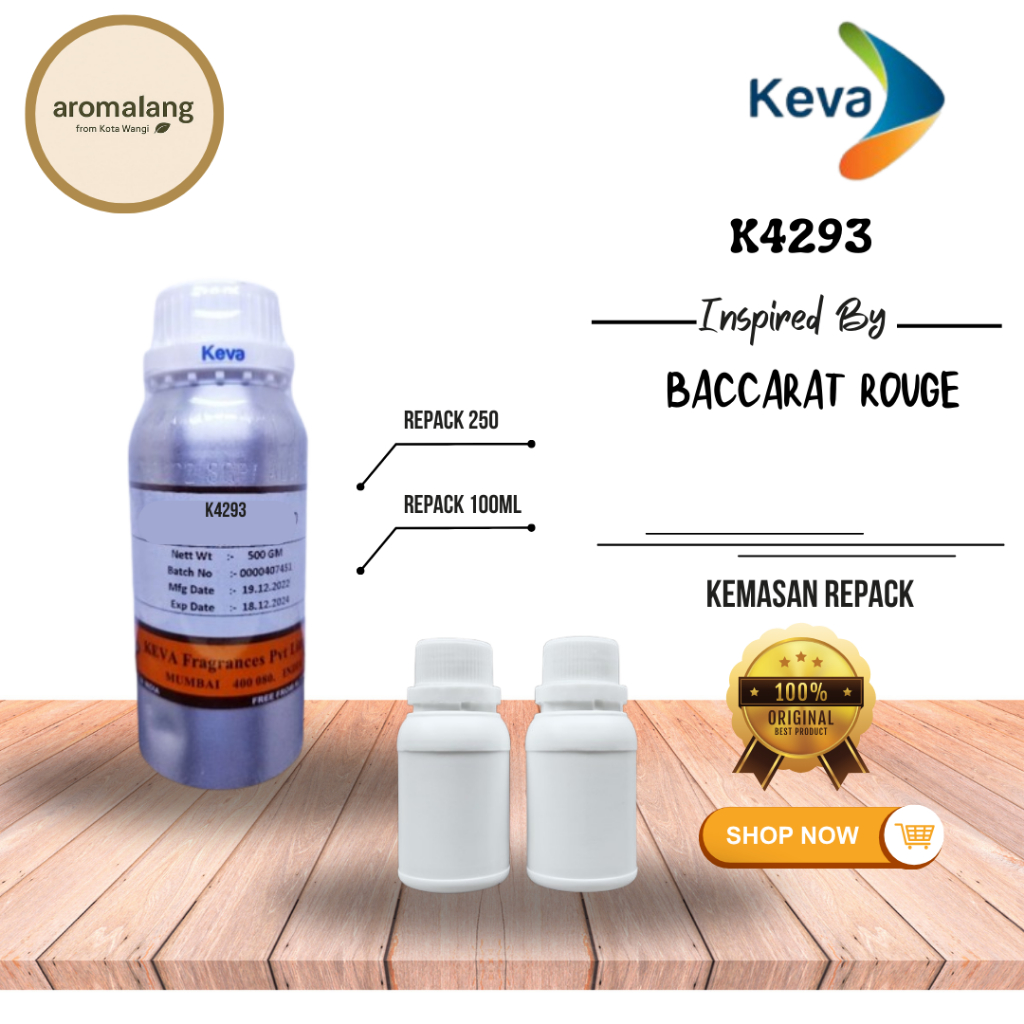 K 4293 BACCARAT ROUGE BY KEVA PARFUM BIBIT | REPACK 100ML