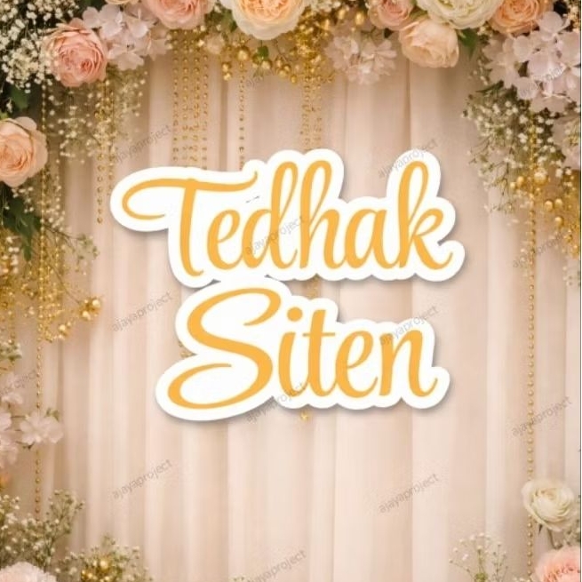 Tulisan Tedhak Siten / Backdrop Tulisan Tedhak Siten / Backdrop Custom