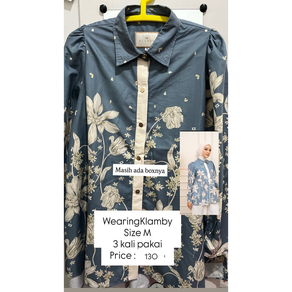 Preloved Wearing Klamby Magnolia Shirt