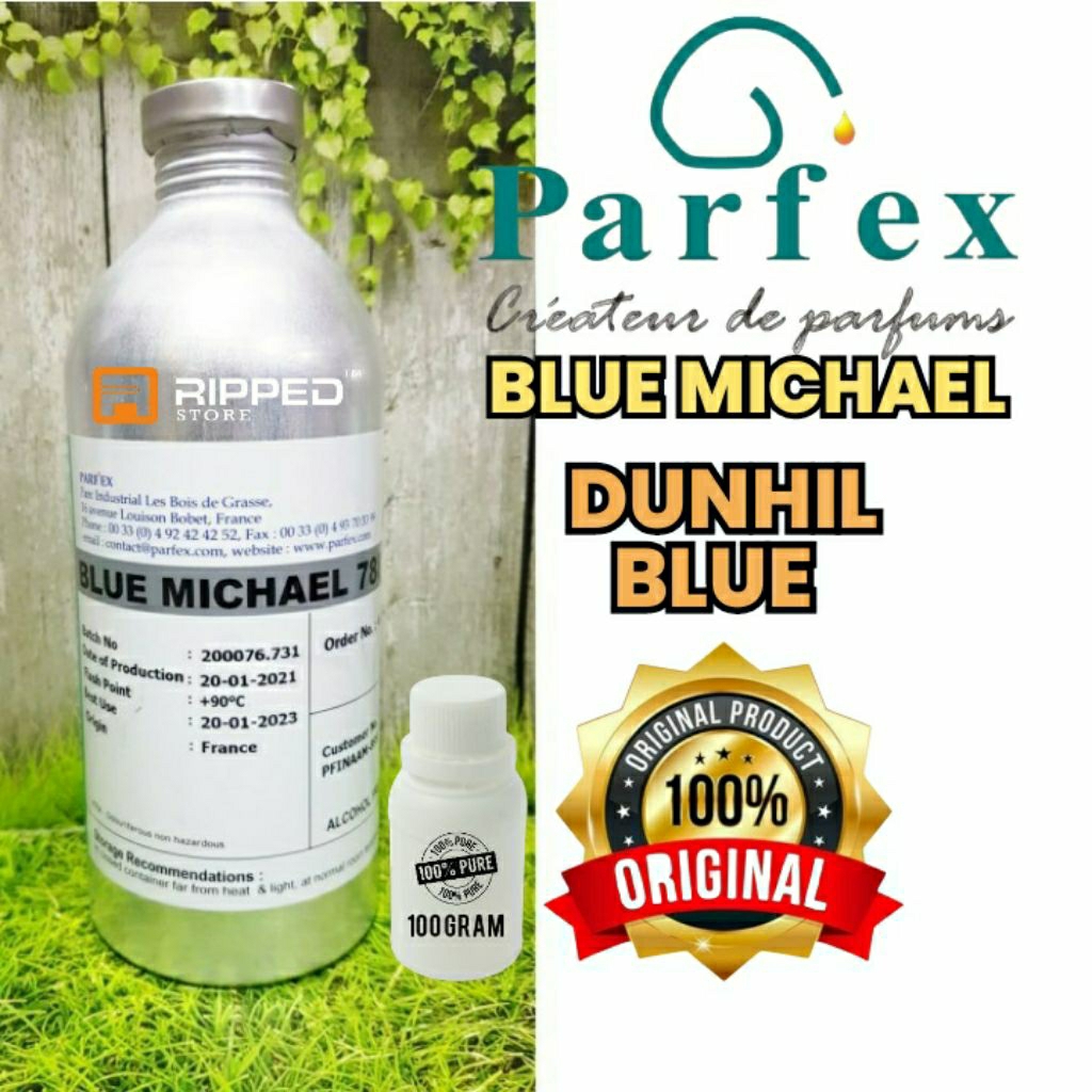 100ml Bibit Parfum Murni Blue Michael Dunhil Blue Original Parfex