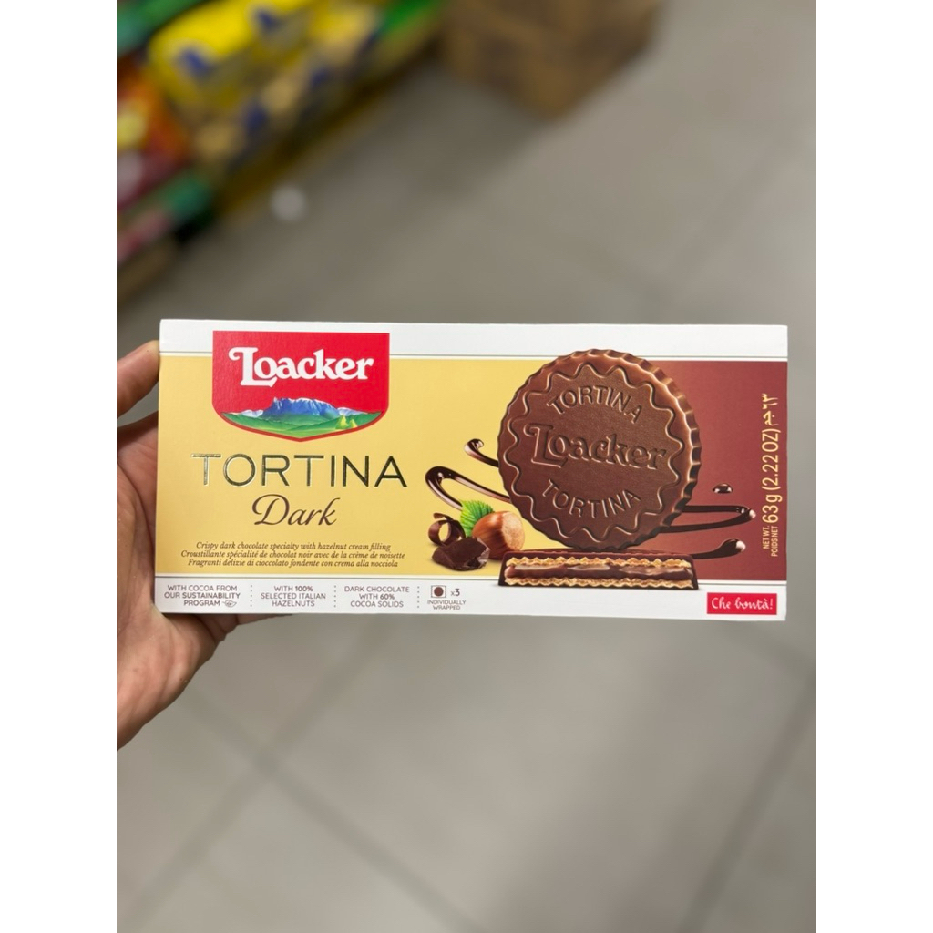 Loacker Tortina Triple choc / Dark / Original 21g
