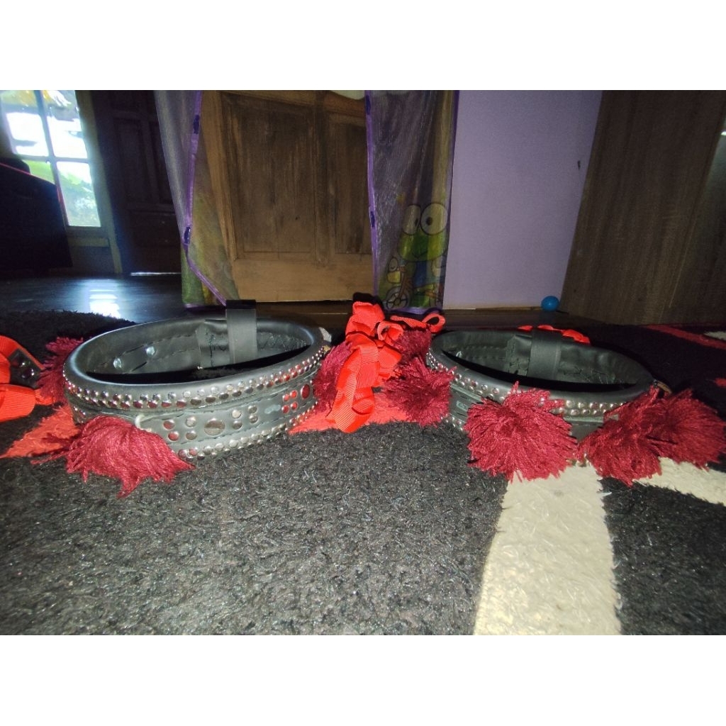 gongseng / kalung domba garut kulit asli