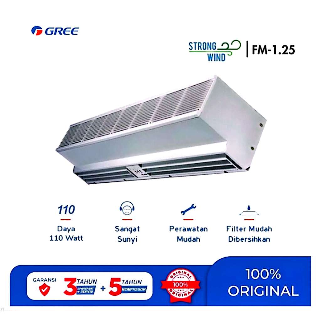 Air Curtain Gree FM-1.25-9-K = 90 CM / AIR CURTAIN GREE FM-1.2512-5 = 120CM