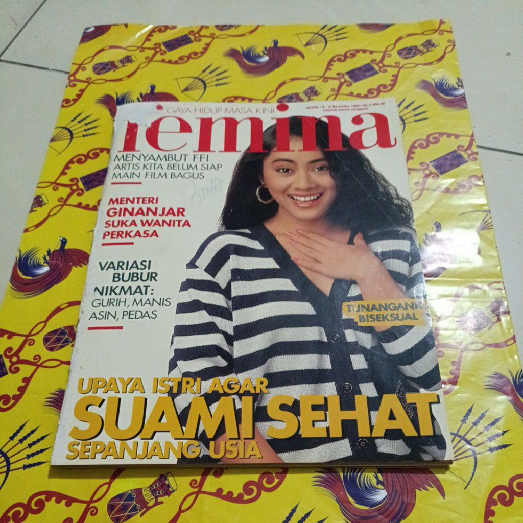 Majalah Femina Tahun 1989 - upaya istri agar suami sehat sepanjang usia