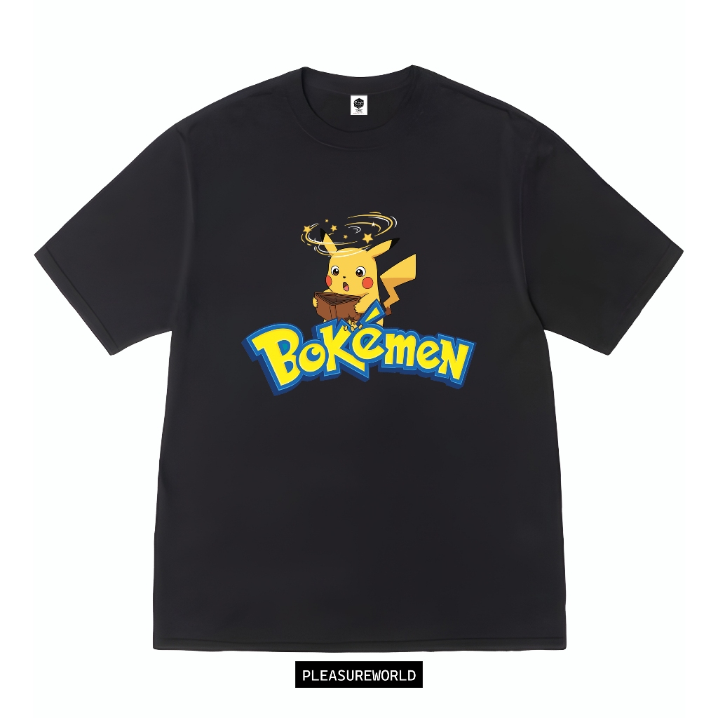 Pleasure World Tshirt Bokemen Parody Pikachuuu | Kaos Plesetan
