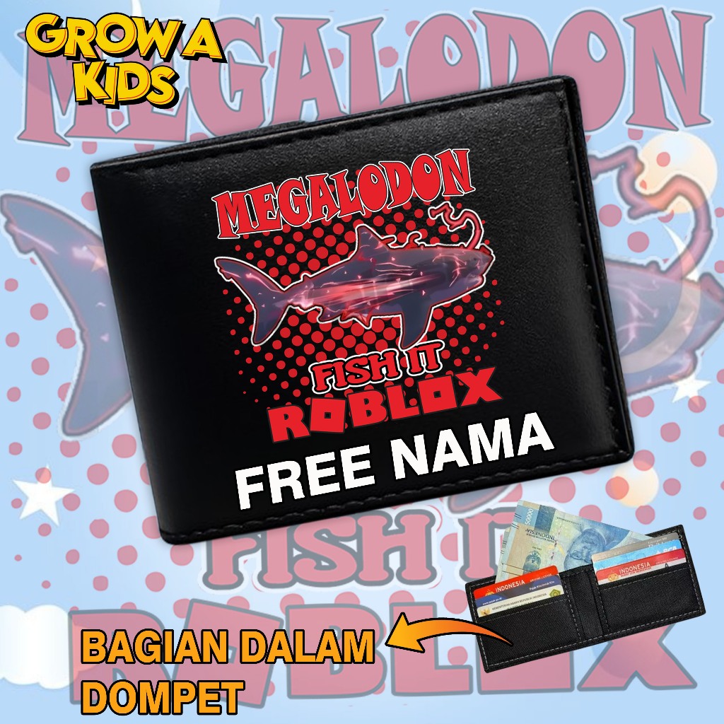 ( BISA COD ) DOMPET ROBLOX FISH IT MEGALODON /DOMPET ROBLOX FISTH IT FREE NAMA