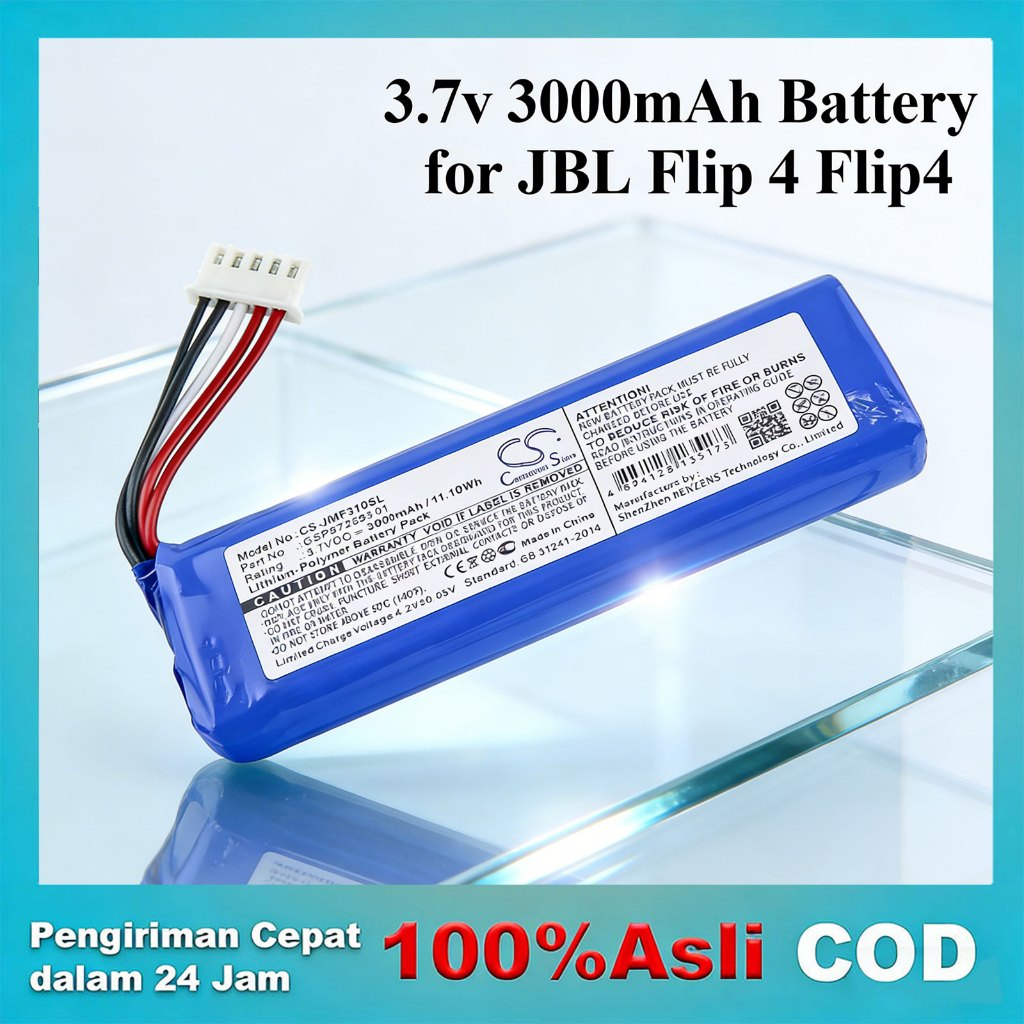 3.7v Battery for JBL Flip 4 Flip4 3000mAh Rechargeable Battery GSP872693 01 for JBL Speaker Flip 4 F