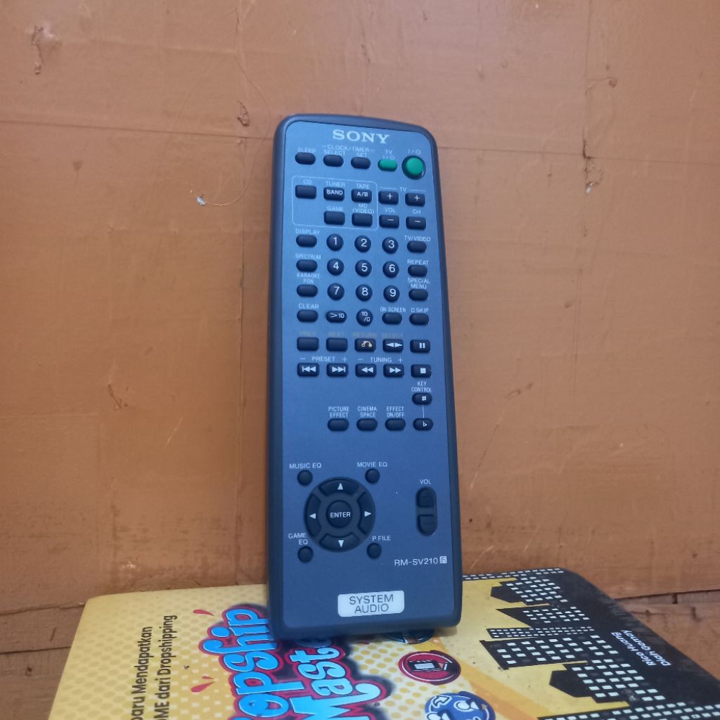 REMOTE SYSTEM AUDIO SONY SERI RM-SV210 ORIGINAL