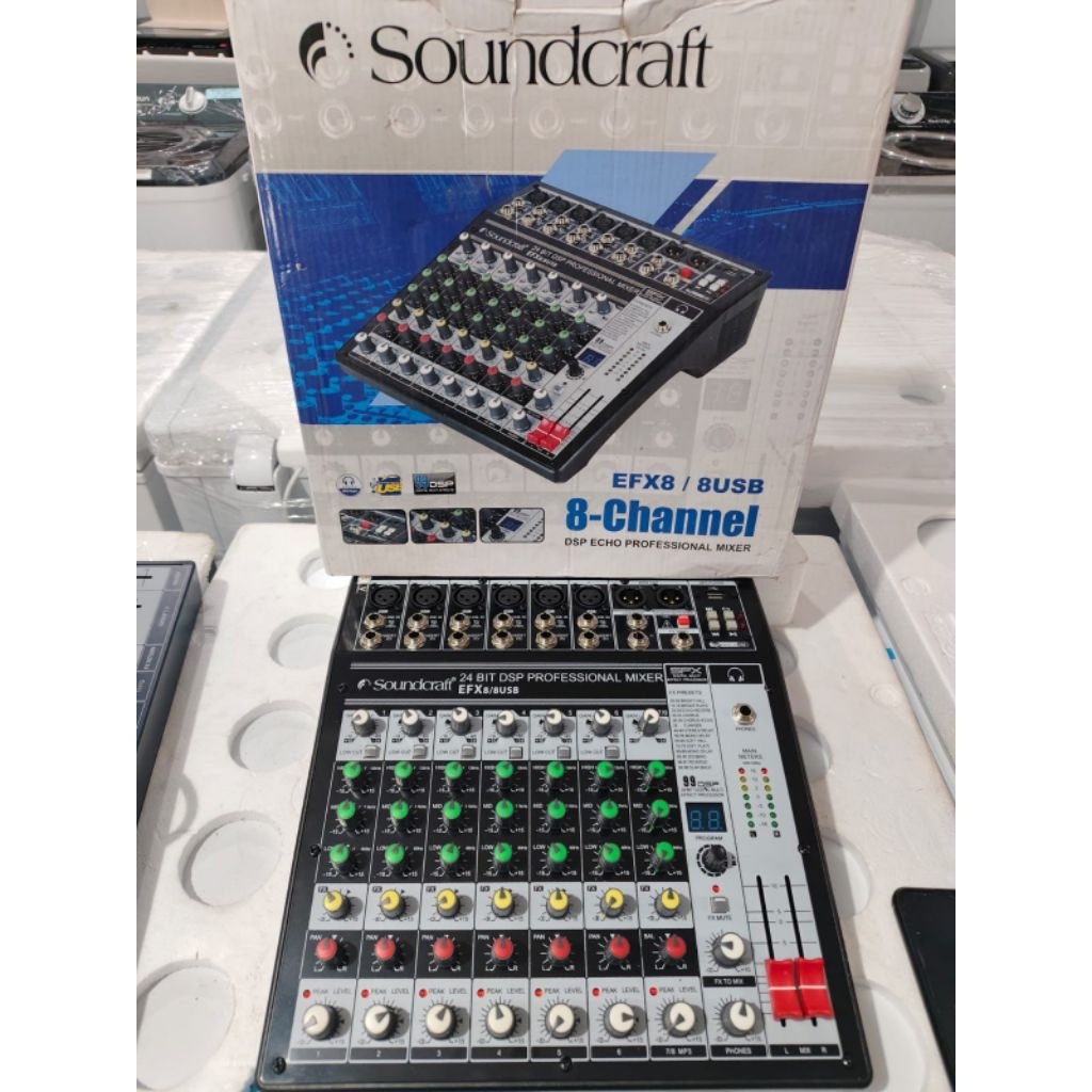 MIXER SOUNDCRAFT EFX8 USB8