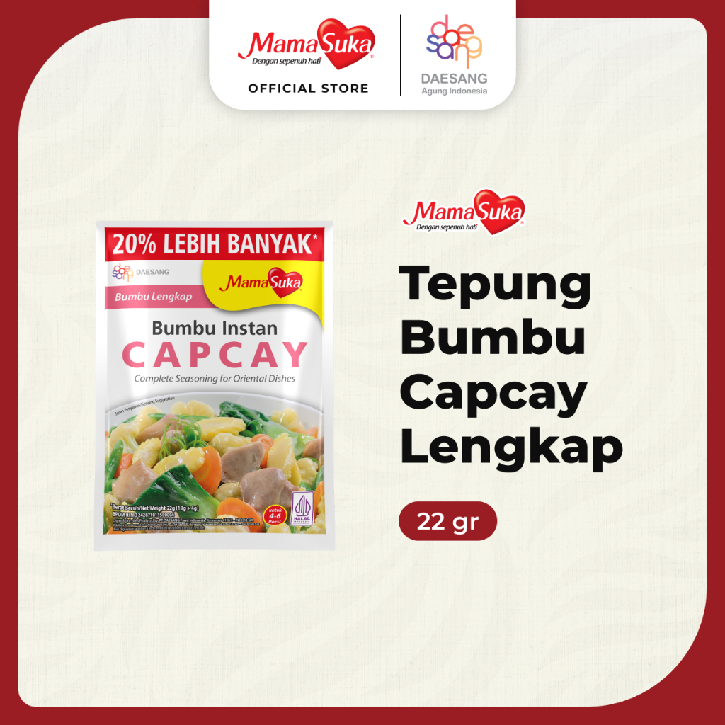 MamaSuka - Tepung Bumbu Capcay Lengkap 22gr