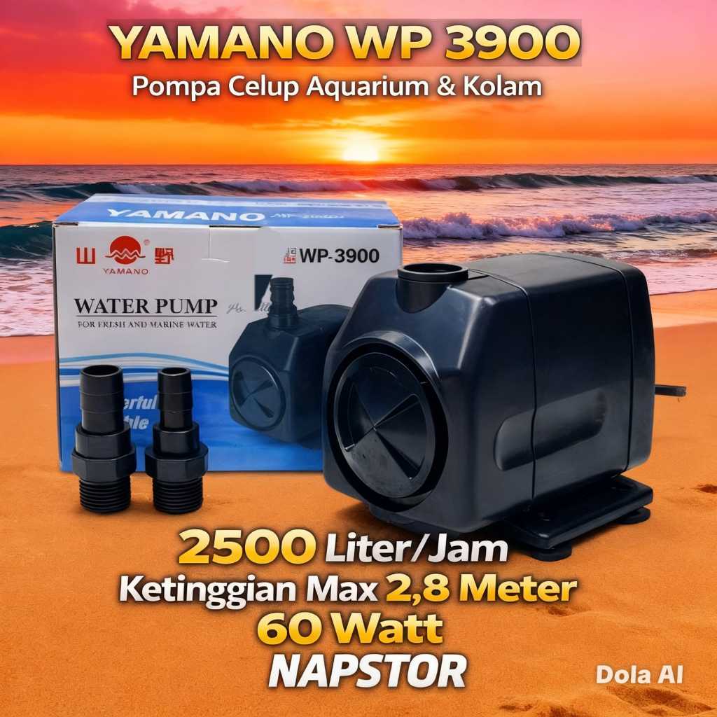 YAMANO WP 3900 - Pompa Air Celup Kolam Ikan Aquarium Aquascape WP3900