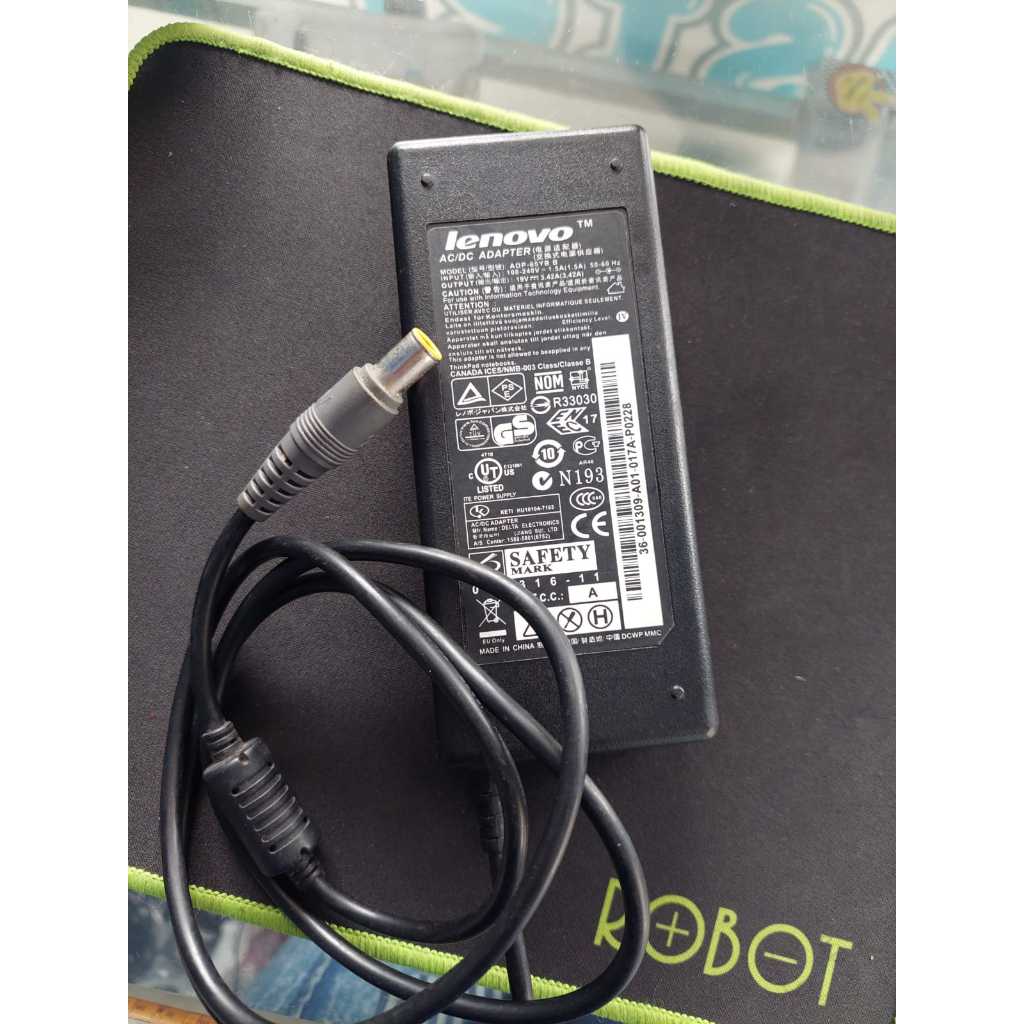 Charger Bekas Original Lenovo 19V 3.42A
