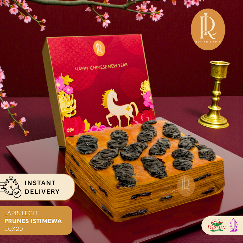 [IMLEK] LAPIS LEGIT WISMAN PRUNES – ISTIMEWA – 20x20 CM – HALAL – RUMAH LAPIS