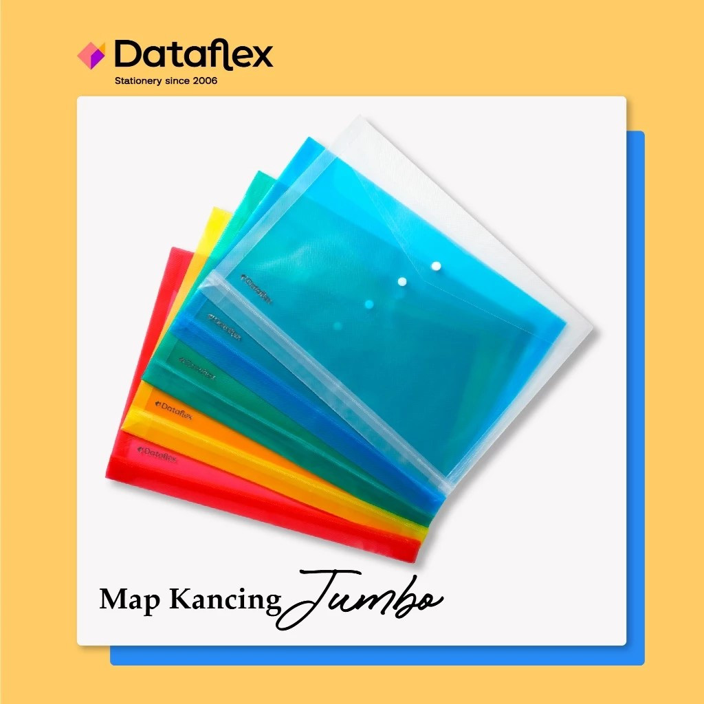 [PCS] MAP KANCING SATU PLASTIK FOLIO F4 MAP DOKUMEN FILE BAG