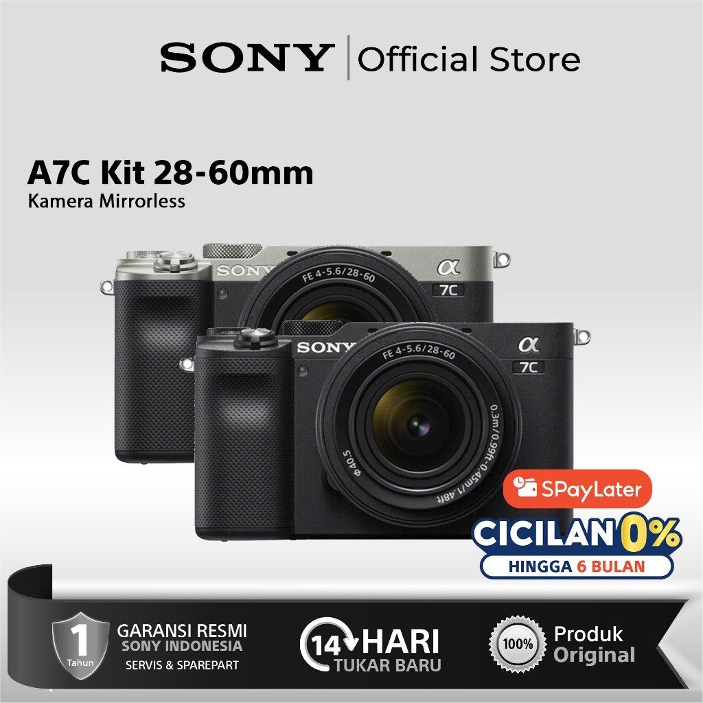 SONY ALPHA A7C Kit 28-60mm / SONY A7C / Kamera Mirrorless SONY A7C