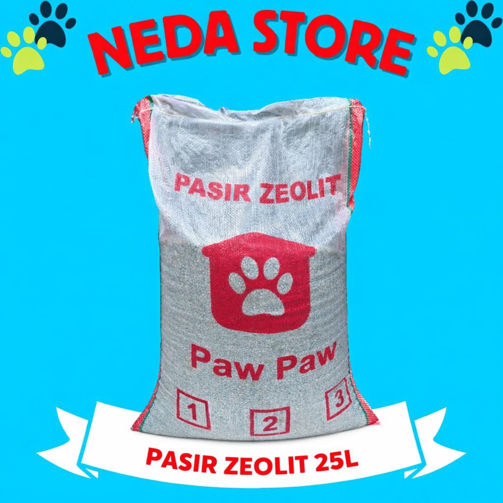 Pasir Zeolit 25L Pasir Kucing Zeolit murah Berkualitas
