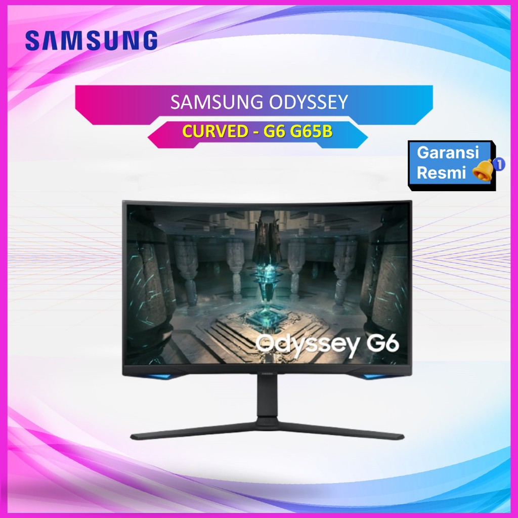 SAMSUNG ODYSSEY CURVED SMART GAMING MONITOR 27 INCH G6 G65B IPS QHD