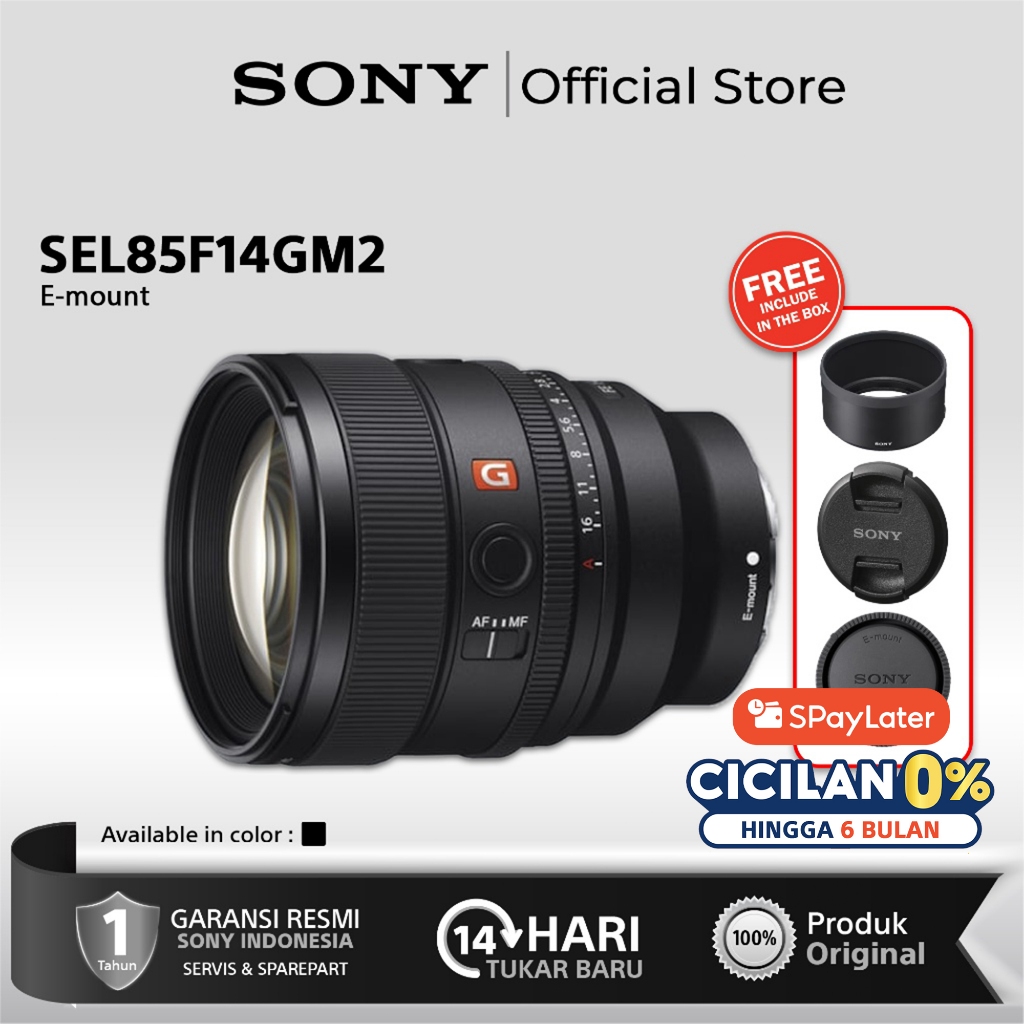 Sony FE 85mm f1.4 GM II 85F1.4GM Lens Sony 85 mm f/1.4 GM Mark 2