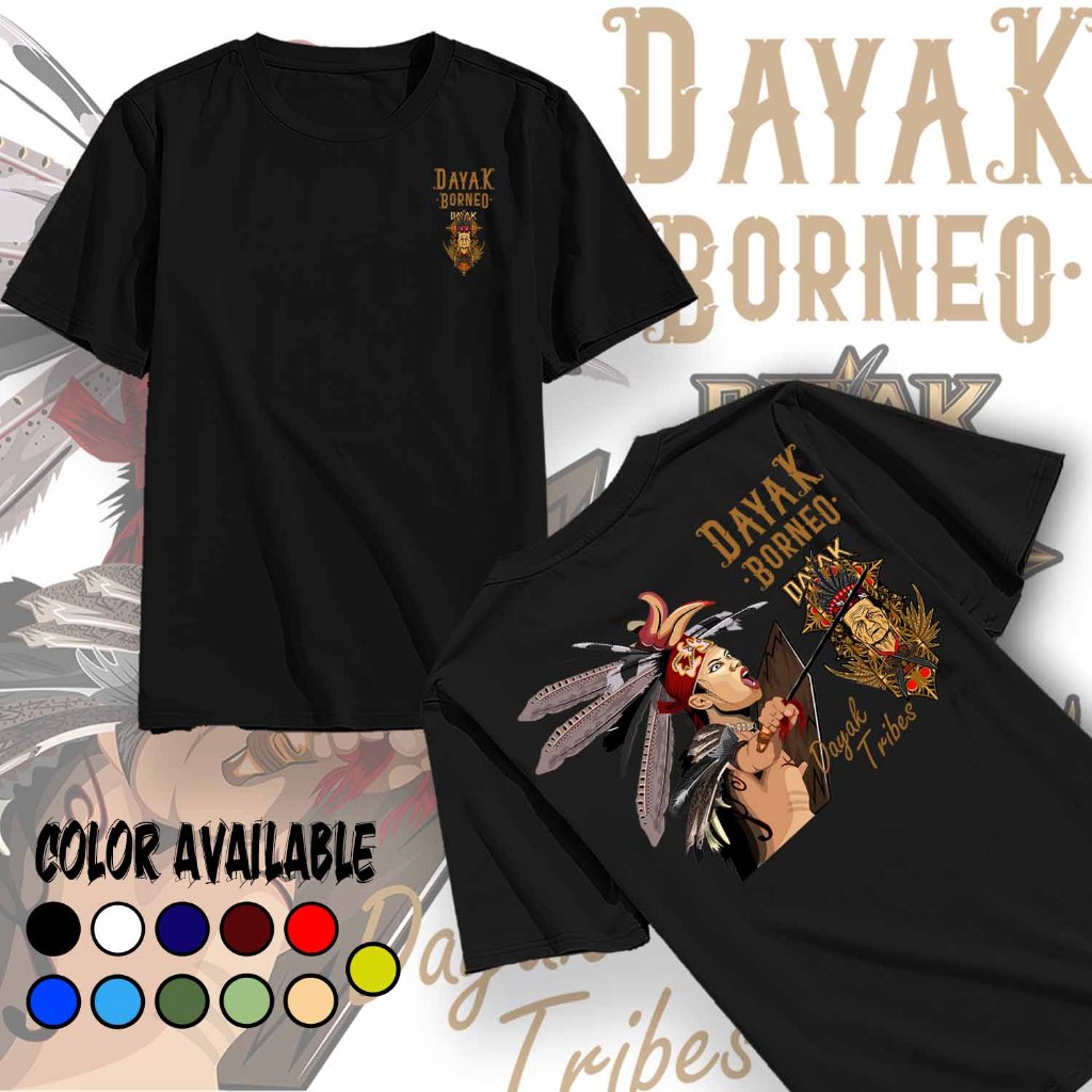 Kaos Distro T Shirt Kaos Dayak Borneo Combat 24s Original