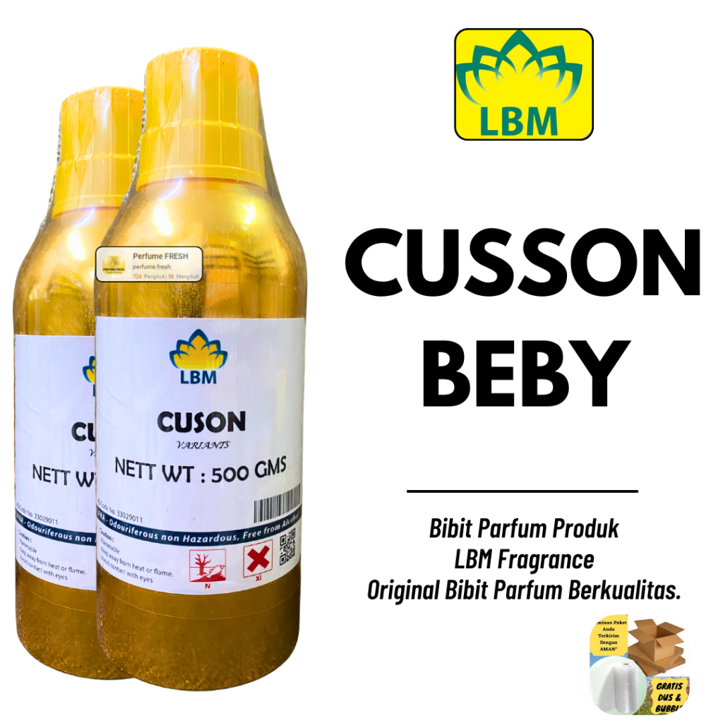 Bibit Parfum LBM - CUSSON BEBY ( 500 ML SEGEL Alumunium ) LBM Fragrance CUSON