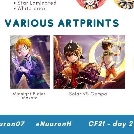 ARTPRINT CF21 AFTERSALE BoBoiBoy & Enstars [Fanmerch by Nuuron]