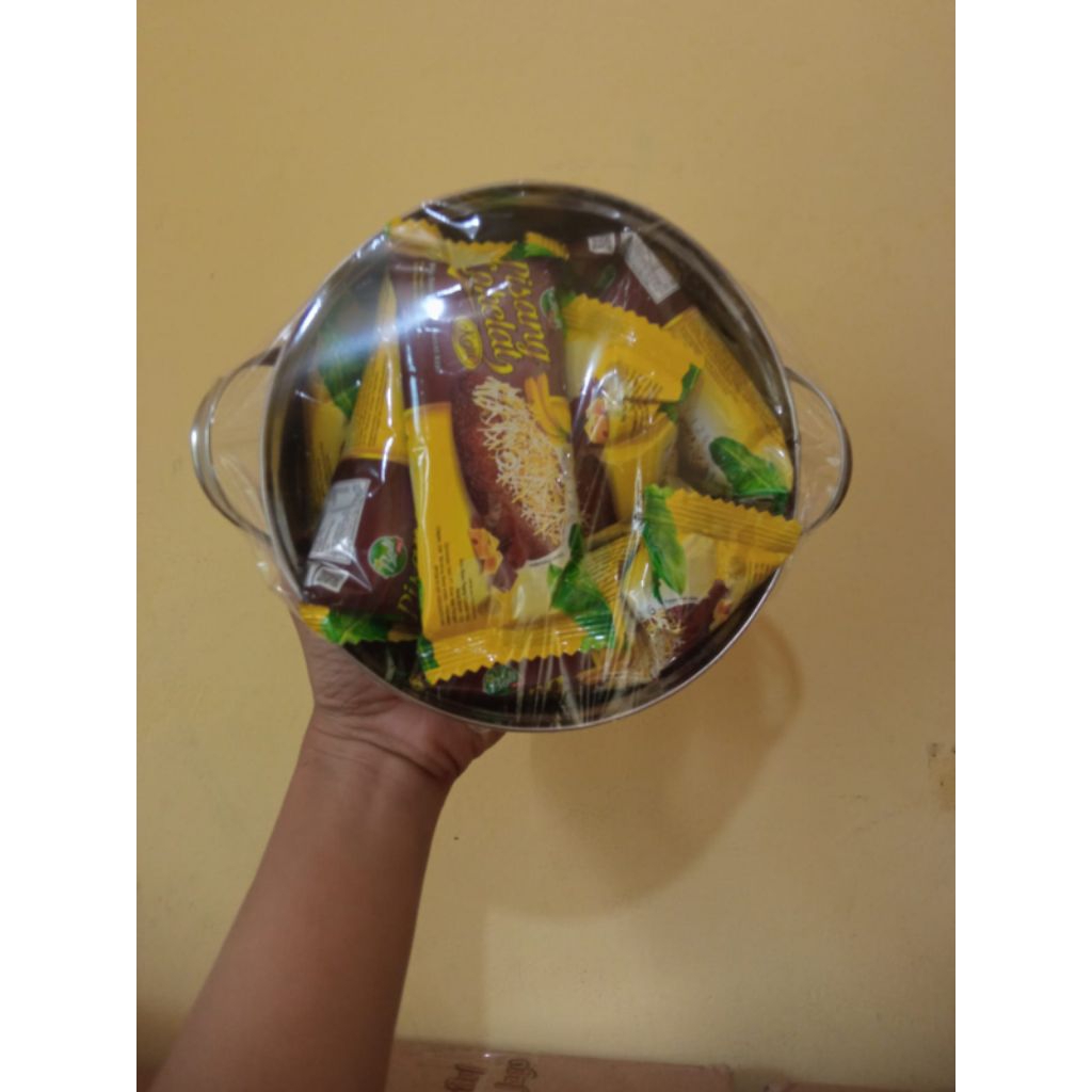 Paket Panci Sayur + 10pcs Bolu Rasa Pisang Coklat/Keju//Panci Sayur Serbaguna//Bolu Pisang Coklat/Ke