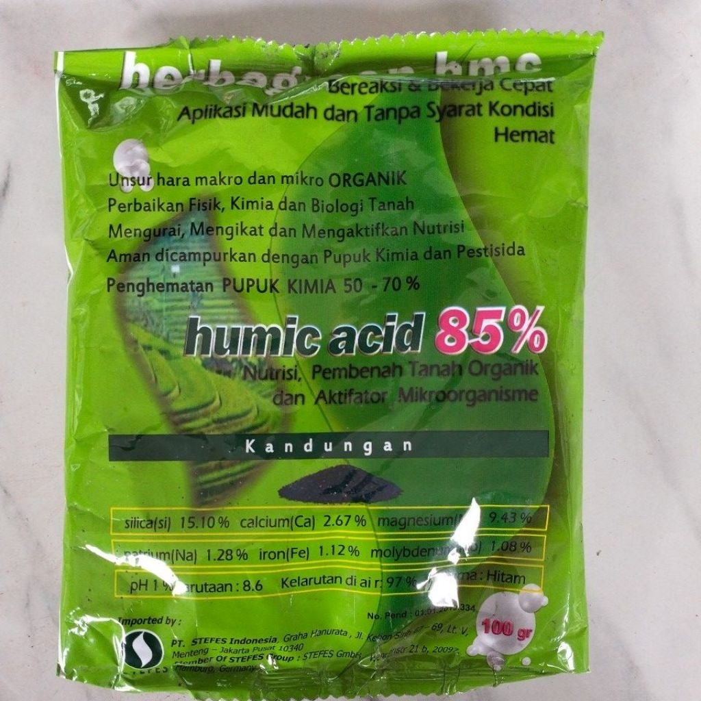 HUMIC ACID 85% nutrisi, pembenah tanah organik dan aktifator microorganisme